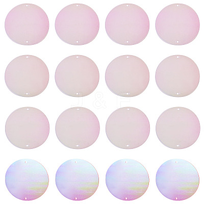 150Pcs Rainbow Iridescent PVC Paillette/Sequin Links FIND-TA0008-10F-1
