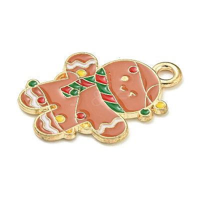 Christmas Theme Alloy Enamel Pendants ENAM-I060-01E-1