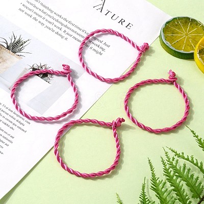 Nylon Rattail Satin Cord Bracelet Making AJEW-JB00019-08-1