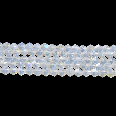 Imitation Jade Electroplate Glass Beads Strands EGLA-A039-J4mm-L05-1