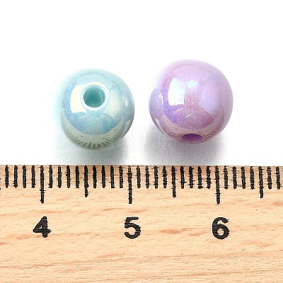 Opaque Acrylic Beads OACR-S071-02B-1