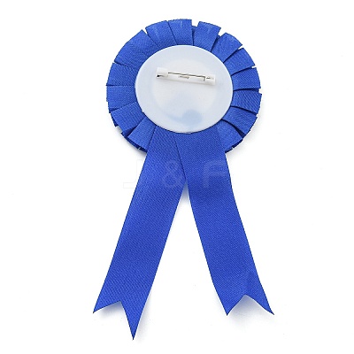 Award Ribbon Shape Tinplate Badge Pins JEWB-XCP0001-05-1
