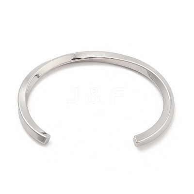 304 Stainless Steel Cuff Bangles for Women LS-BJEW-K252-05P-1
