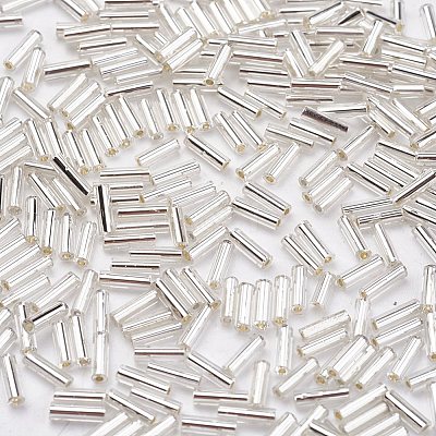 Glass Bugle Beads SEED-E001-6mm-21-1