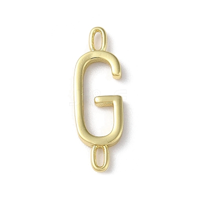 Rack Plating Brass Connector Charms KK-P245-07G-G-1