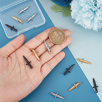 12Pcs 3 Style 304 Stainless Steel Pendants STAS-UN0042-75-1