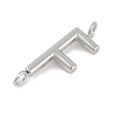 304 Stainless Steel Letter Connector Charms STAS-M108-01P-06-1