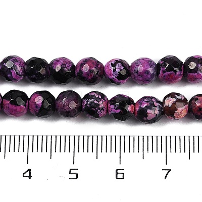 Natural Fire Crackle Agate Beads Strands G-C082-A01-41-1
