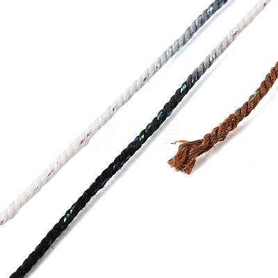 30M Segment Dyed Cotton & Metallic String Threads OCOR-F018-01B-1