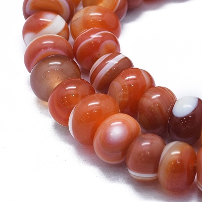 Natural Red Agate Beads Strands G-I245-68A-1