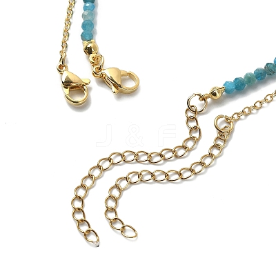 2Pcs 2 Style Natural & Synthetic Mixed Gemstone Chip Beaded Bib Necklaces Set NJEW-TA00106-1