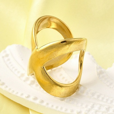304 Stainless Steel Adjustable Cuff Rings for Women LS-RJEW-B123-01G-02-1