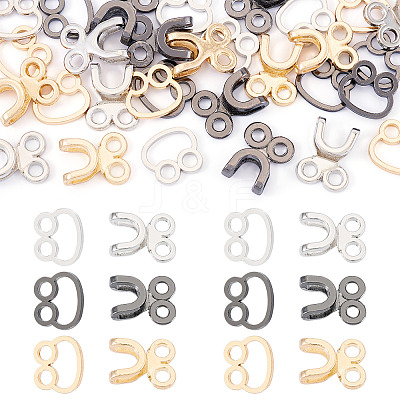 15Sets 3 Colors Alloy Waist Extender Hooks & Eyes Clasps DIY-TA0012-28-1