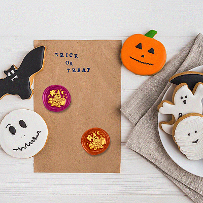 Halloween Wax Seal Stamp Set AJEW-WH0208-1320-1