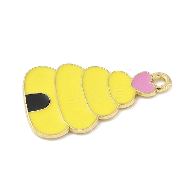 Bees Theme Alloy Enamel Pandants FIND-M083-06H-G-1