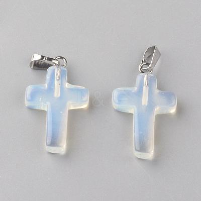 Synthetic Opalite Pendants G-J354-10-1