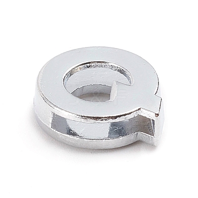 Alloy Slide Charms LS-ALRI-WH0005-09Q-P-1