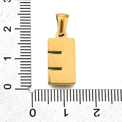Golden 304 Stainless Steel Pendants STAS-K300-01G-E-1