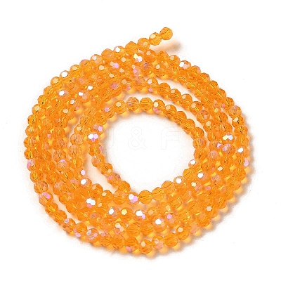 Electroplate Transparent Glass Beads Strands EGLA-A035-T3mm-L05-1