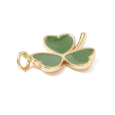 Brass Enamel Pendants KK-P217-03G-05-1