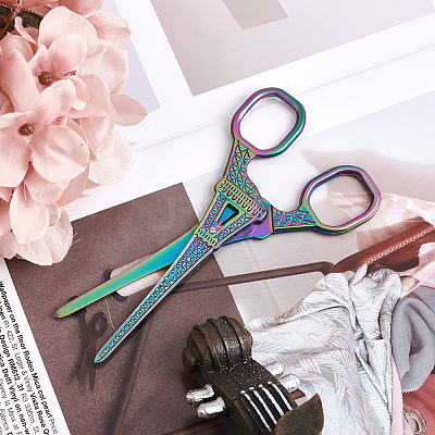 Stainless Steel Scissors TOOL-WH0122-37-1