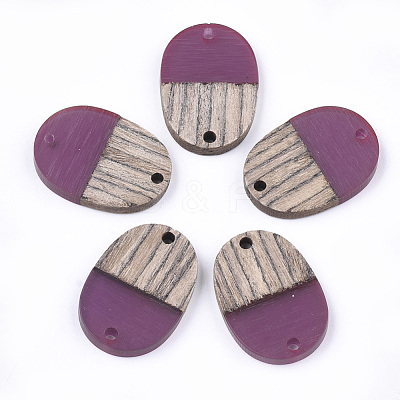 Resin & Wenge Wood Links connectors RESI-S367-11A-05-1