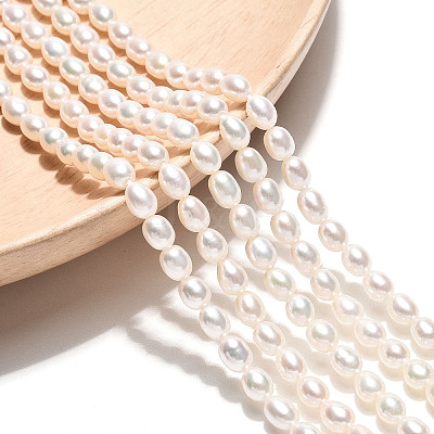 Natural Cultured Freshwater Pearl Beads Strands PEAR-N024-04-4AB-1