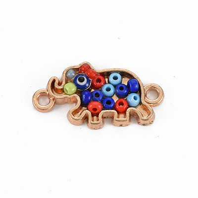 Alloy Enamel Links Connectors PALLOY-N153-38-RS-1