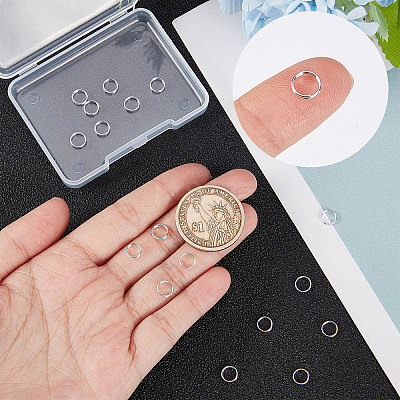 20Pcs 925 Sterling Silver Split Jump Rings STER-BBC0001-33A-1