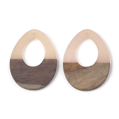 Resin & Wood Pendants X-RESI-S358-05B-1