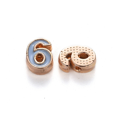 Alloy Enamel Beads ENAM-R055-03-06-RS-1
