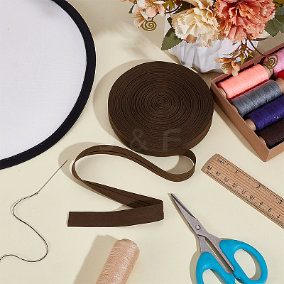 Polyester Cotton Ribbon OCOR-WH0816-018B-1