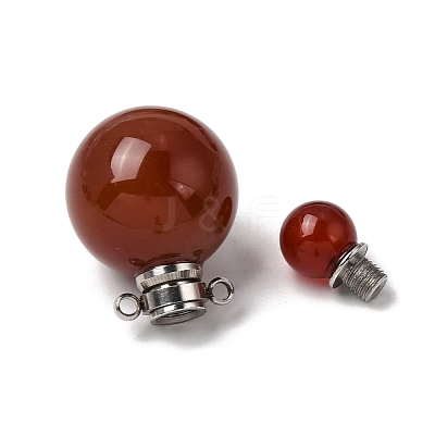 Natural & Synthetic Gemstone Perfume Bottle Pendants GG-CBA7610-02P-1