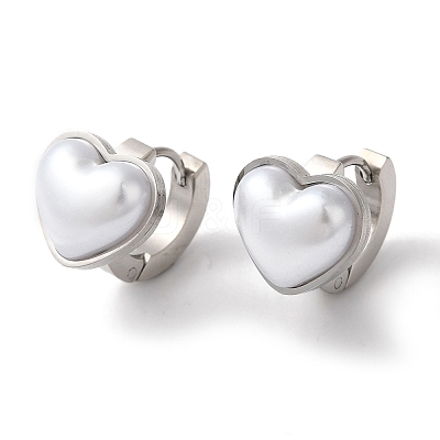 304 Stainless Steel Hoop Earrings EJEW-A110-01P-1