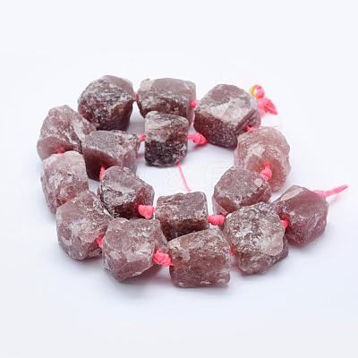 Natural Strawberry Quartz Beads Strands G-K203-66-1