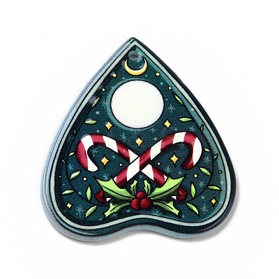 Printed  Acrylic Pendants MACR-F072-01B-1
