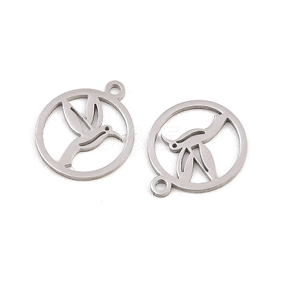 304 Stainless Steel Charms STAS-E521-07P-01-1