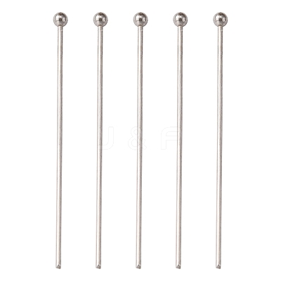 Tarnish Resistant 304 Stainless Steel Ball Head Pins STAS-K146-045-35x0.7mm-1