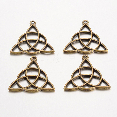 Tibetan Style Alloy Pendants TIBEP-19367-AB-NR-1