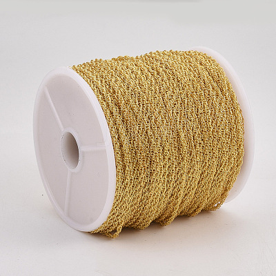 Soldered Brass Covered Iron Rope Chains CH-S125-07B-G-1