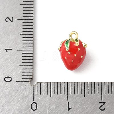 Brass Enamel Charms X-KK-P290-57G-1