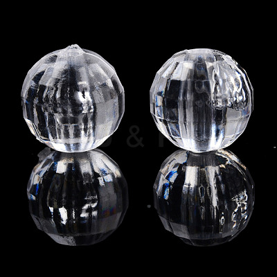 Transparent AS Plastic Beads TACR-T019-005-1