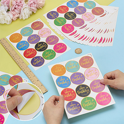 Self-adhesive Picture Stickers LS-DIY-WH0308-675-1