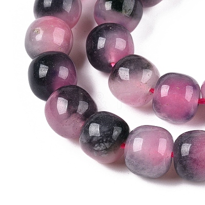 Dyed Natural White Jade Beads Strands G-T138-D01-1