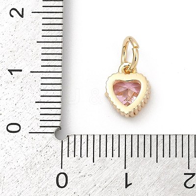 Brass Micro Pave Cubic Zirconia Pendants KK-H204-01KCG-02-1