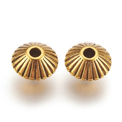 Tibetan Style Alloy Spacer Beads LS-GLF0620Y-1