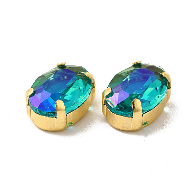 Moonlight Effect Oval Sew on Rhinestone GLAA-P055-01A-G01-1