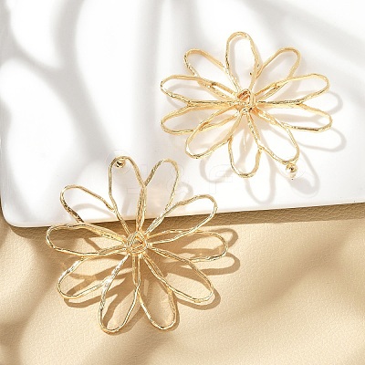 Alloy Stud Earrings EJEW-D300-02G-02-1