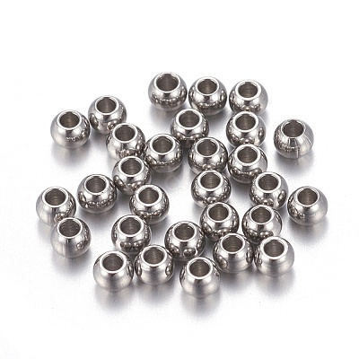 Tarnish Resistant 202 Stainless Steel Beads STAS-F170-07P-A-1