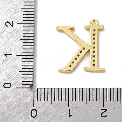 Rack Plating Brass Micro Pave Cubic Zirconia Pendant KK-H449-76G-05-1